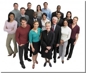 Millennium Trends Photo Group of Managers From all Generations