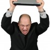 frustrated angry business man