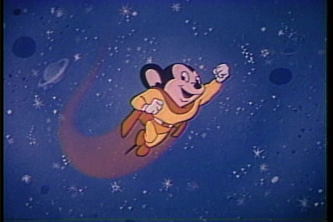 Mighty Mouse cartoon character